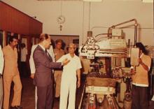 Dr. Jurgen Warnke and Prof. P. V. Indiresan at IIT Madras