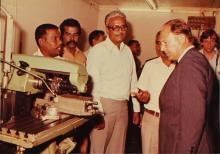 A photograph of Dr. Jurgen Warnke during his visit to IIT Madras