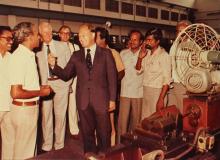 A photograph of Dr. Jurgen Warnke during his visit to IIT Madras