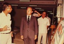A photograph of Dr. Jurgen Warnke during his visit to IIT Madras