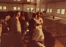 Dr. Jurgen Warnke at the towing tank at IIT Madras