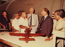 Prof. N. V. C. Swamy explains a point to Dr. Jurgen Warnke