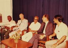 Prof. P. V. Indiresan with Dr. Jurgen Warnke at IIT Madras