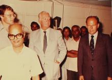Prof. P. V. Indiresan with Dr. Jurgen Warnke at IIT Madras