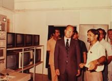 Dr. Jurgen Warnke with Prof. J. P. Raina at IIT Madras