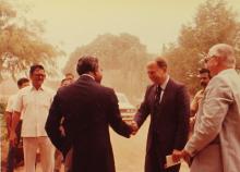 A photograph of Dr. Jurgen Warnke during his visit to IIT Madras