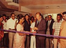 A photograph of Dr. Jurgen Warnke during his visit to IIT Madras