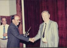 Mr. A. L. Mudaliar with a distinguished guest at IIT Madras