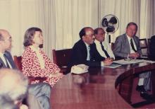 Mrs. Eva Seitz, Mr. A. L. Mudaliar and Prof. L. S. Srinath at IIT Madras