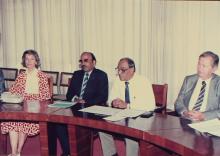 Mrs. Eva Seitz, Mr. A. L. Mudaliar and Prof. L. S. Srinath at IIT Madras