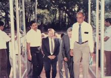Prof. L. S. Srinath with distinguished guests at IIT Madras