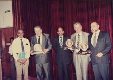 Prof. L. S. Srinath and Mr. A. L. Mudaliar with distinguished guests at IIT Madras