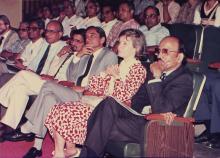Mrs. Eva Seitz and Mr. A. L. Mudaliar at IIT Madras