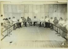 A meeting in progress at IIT Madras