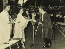 Prof. A. Ramachandran confers a degree to a graduate