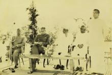 Prof. B. Sengupto speaks at the inauguration of the Central School building, 1965