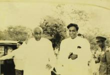 Mr. R. Natarajan and Dr. Rajah Sir Muthiah Chettiar at the inauguration of the Central School building, 1965