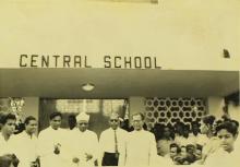 The IIT Madras administrators at the inauguration of the Central School building, 1965