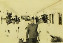 Dr. C. D. Deshmukh and Institute administrators at the inauguration of the Central School building at IIT Madras, 1965