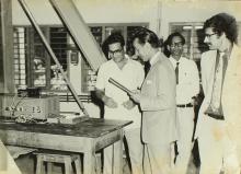 Prof. P. Srinivasa Rao with a distinguished guest at IIT Madras