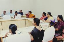 IIT Madras staff members taking part in a Hindi Workshop, 2006