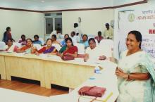 IIT Madras staff members taking part in a Hindi Workshop, 2006