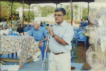 Prof. V. G. Idichandy addresses a gathering, 2005