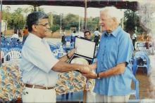 Prof. V. G. Idichandy and Mr. Gerhard Fischer at IIT Madras, 2005