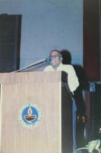 Prof. M. N. S. Rao addresses the audience, 1999