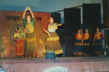 A dance performance being staged, 1999