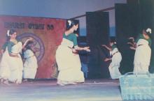 Performers stage a dance at IIT Madras, 1999