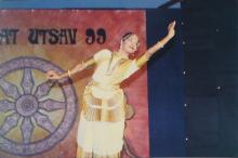 A photograph of a dancer at IIT Madras, 1999