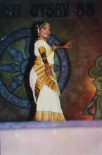 A photograph of a dancer at IIT Madras, 1999