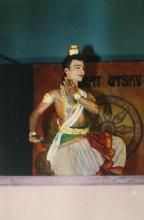 A dancer in action at Bharat Utsav, 1999