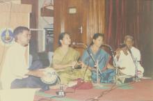 A classical music concert in progress, 1999