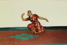 A photograph of a dancer at IIT Madras, 1999