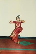 A dancer performs at Bharat Utsav, 1999