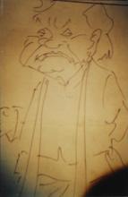 A photograph of a cartoon, 1999
