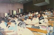 At a classroom in IIT Madras, 1999