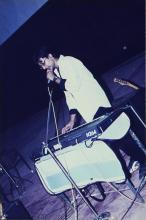A musician photographed at Bharat Utsav, 1999