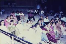 A section of an audience at an event during Bharat Utsav, 1999