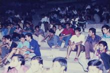 A group of students at Bharat Utsav, 1999