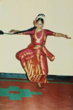 A dancer performs at Bharat Utsav, 1999