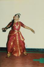 A dancer performs during Bharat Utsav, 1999
