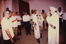 Dr. Manmohan Singh and Dr. M. S. Swaminathan at IIT Madras, 1994