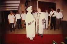 Dr, Manmohan Singh and Dr. M. S. Swaminathan in conversation, 1994