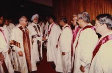 Dr. Manmohan Singh meets some of the IIT Madras faculty, 1994