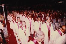 The academic procession in the convocation hall, 1994