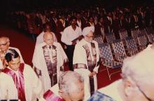 Dr. M. S. Swaminathan and Dr. Manmohan Singh at IIT Madras, 1994