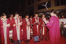 The graduating students take the Institute pledge at the 31st Convocation, 1994